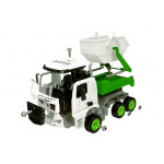 Smetiarske auto, stavebnica 1:14 RC - bielo-zelené